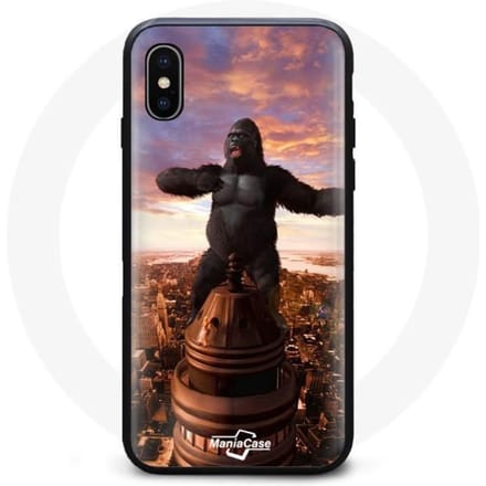 Coque - King Kong - Iphone XS Max - Souple - Noir - Protection contre les chocs