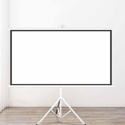 Projectiescherm - Beamer scherm - Thuisbioscoop Creëren - Kreukvrij Glasvezel - 40 Inch - Wit