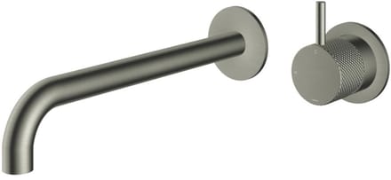 Hotbath Cobber X - Wastafelmengkraan - zonder Waste - Laag - Geborsteld Nikkel - Inbouw - Nikkel - V02