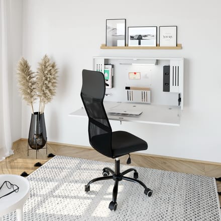 WOVA | Wandbureau - Secretaresse - Wit/Wit