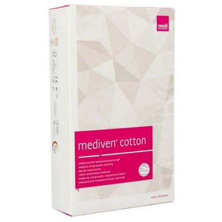 Mediven Cotton Ccl2 Ag/nob-w O.t. Caramel M4 1paar 1 Kousen