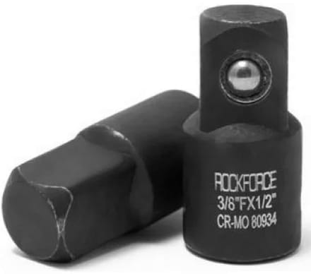 Rockforce - Udar Adapter - 3/8'' (F) x 1/2'' (M) - Cr-Mo Staal