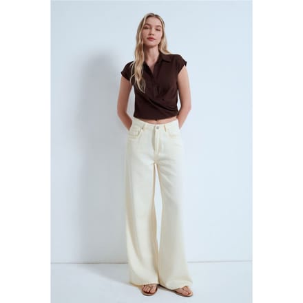 Crop Tencel Poplin Blouse