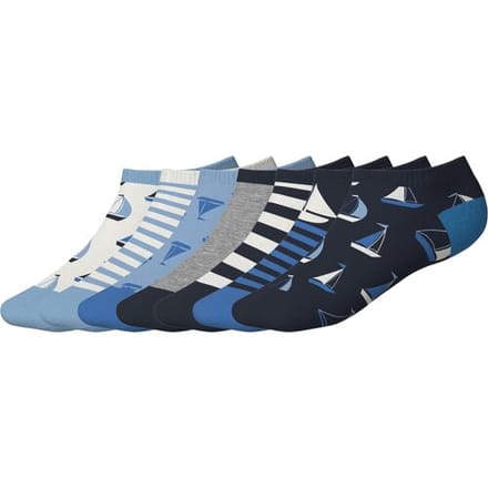 LUPILU 7 Paar kinder sokken (Donkerblauw/blauw, 19-22)