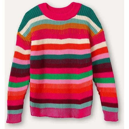 Oilily Karaoke Sweater- maat98/3T Mist Groen