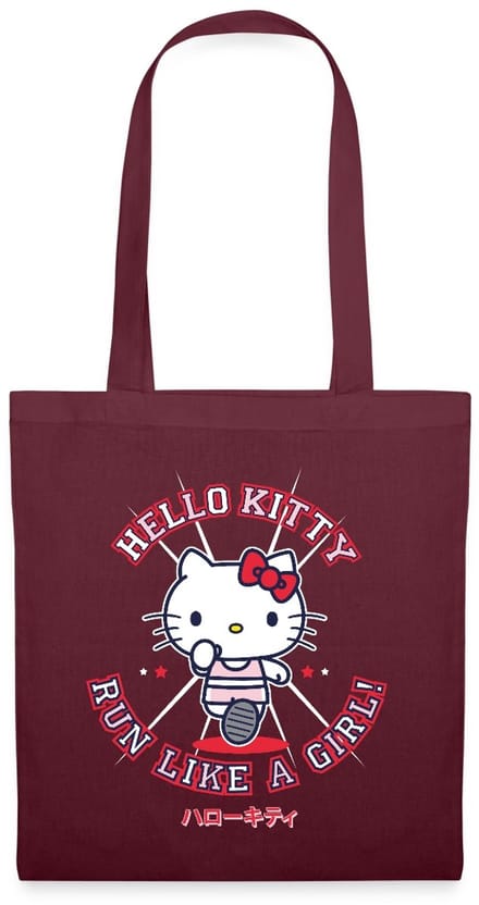 Hello Kitty Run Like A Girl Tas Van Stof Schoudertas