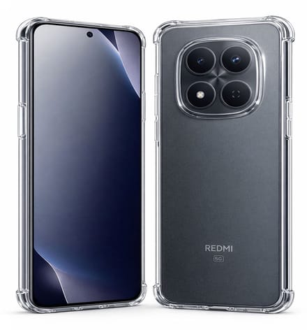 Hoesje geschikt voor Xiaomi Redmi Note 15 Pro - Shockproof - Back Cover - Siliconen Case - Transparant