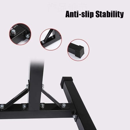 Squat Rek - Halter Standaard - Thuis Krachttraining - Verstelbare Hoogte Breedte - Max 250 Kg - Zwart