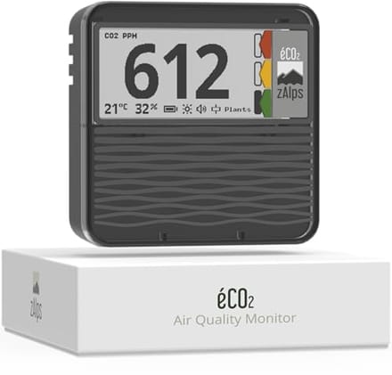 Monitor voor Binnenluchtkwaliteit - Nauwkeurige CO2-Detector en Luchtkwaliteitsmonitor