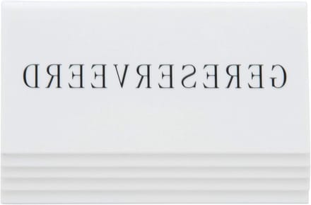 Tafelstandaard Reserveren - Reserveringsbord - Horeca - Stapelbaar - 5x16x12.5cm - Wit