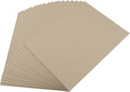 Grijze Kraft Board 1500micron 945gsm A5 formaat - 20 vellen
