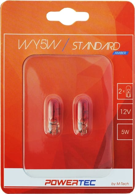 Powertec W5W 12V - Standard oranje - Set