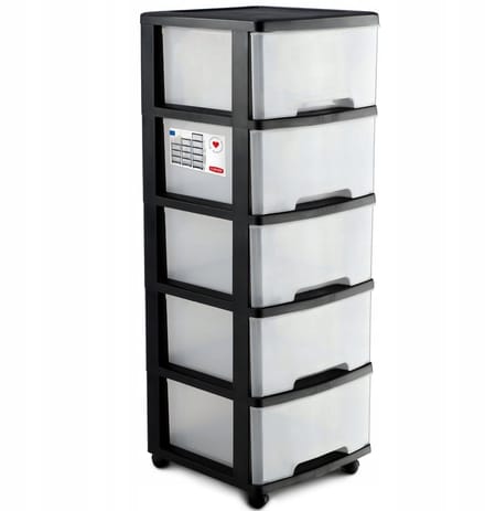 Curver ladesysteem - 5x20 liter - met Wielen
