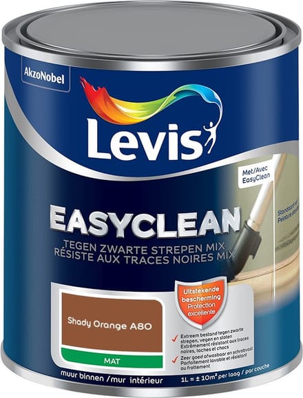 Levis - Easyclean Tegen Zwarte Strepen Mix - Shady Orange A80 - Mengverf - 1 L