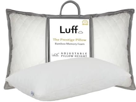 Hoogte verstelbaar traagschuim bamboe kussen - antibacterieel en hypoallergeen met CloudTec®