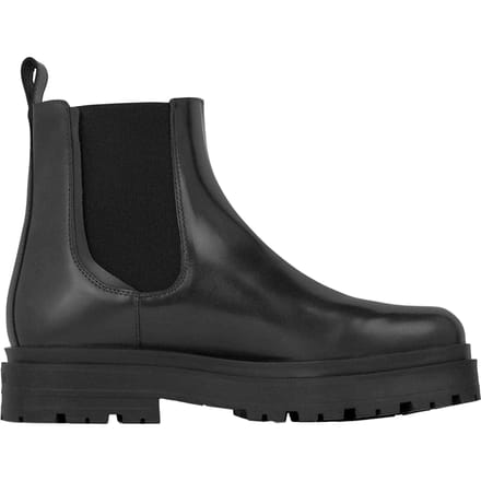 Represent Heren Lederen Platform Chelsea Boots (Off Black)