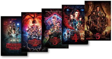 Strangers Things posters - set van 5 posters - Netflix - serie - Eleven - Mike - 61 x 91.5 cm