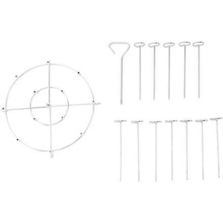 Support Broche Friteuse Type Vertical Polyvalent Économiseur d'Espace Acier Inoxydable 304 Support à Brochettes pour white