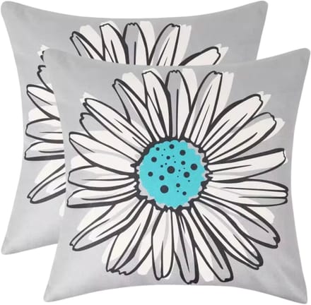 buitenkussen hoes 2stuks 45x45 art bloemen design10