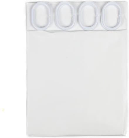 Benson Stijlvol douchegordijn - waterafstotend polyester - 180 x 200 cm - wit - inclusief 12 ophanghaken