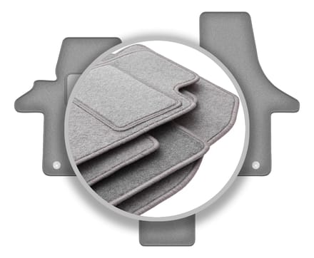 Grijze automatten voor: VW Transporter T5 Caravelle 2-zits (2003-2015)