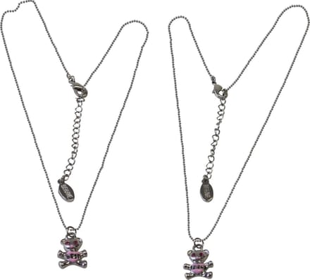 Behave - Set best friends kettinkjes dames - Beertjes design - 46,5 cm