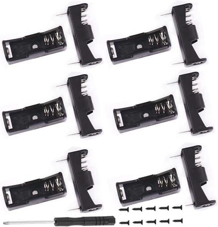 12 Stuks 12V 23A Batterijhouder met Schroevendraaier en Schroeven