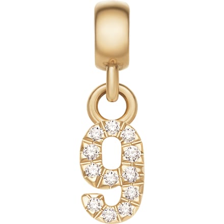 Daniel Wellington DW Charm Number 9 Gold