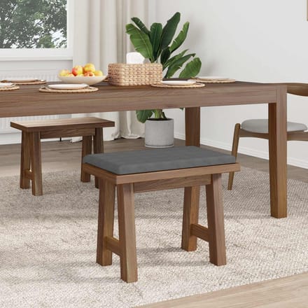 vidaXL - Bankkussen - Microvezel - Donkergrijs - Diepte - 35 - cm