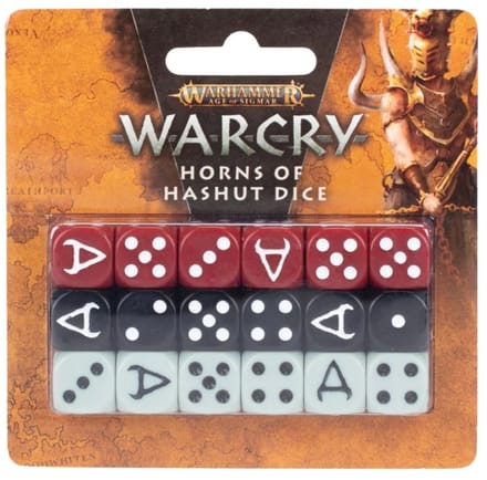 Warhammer Warcry horns of hashut dice (warhammer nieuw)