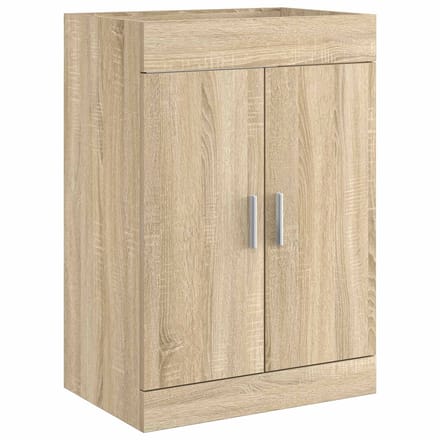 vidaXL - Badkamer - Onder - Het - Wastafel - Kast - Sonoma - Eiken