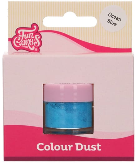 FunCakes Color Dust - Kleurstof - Oceaanblauw - 2,5g - Voedingskleurstof