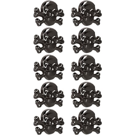 50 Sets Doodskop Klinknagels Gotische Stijl Mooie Modieuze DIY Klinknagel Accessoires voor het Maken van Schoenen black