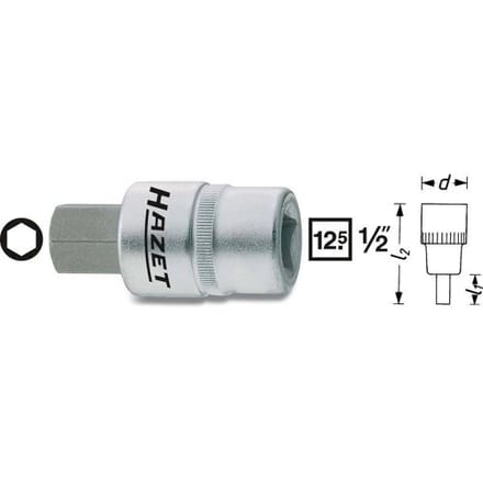 Hazet 986 986-9 Dopsleutel-bitinzet 1/2 (12,5 mm)