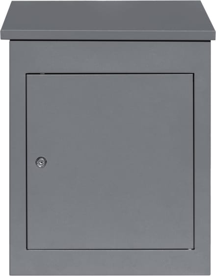 Veilige brievenbus - grijs - 56x43,5x34,5cm - incl. 2 sleutels