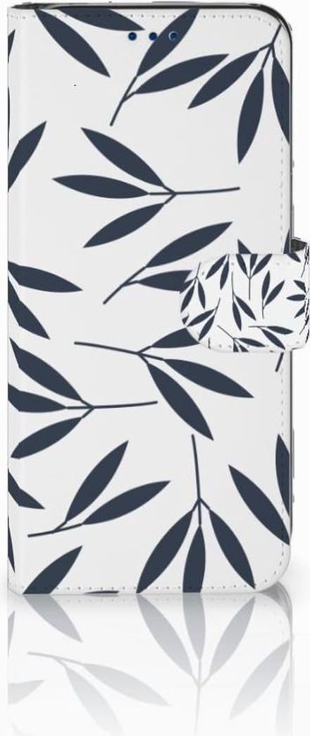 Samsung Galaxy S8 Hoesje Leaves Blue