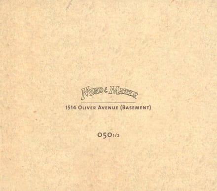 Mind & Matter - 1514 Oliver Avenue (Basement) (CD)