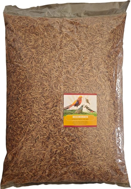 Voerwaarts Meelwormen gedroogd - 10kg - vogelvoer - visvoer