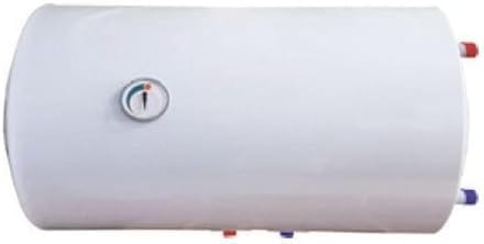 Warmwaterverwarmer Horizontaal - Boiler Elektrisch - Indirecte Waterverwarming - Dubbel Systeem Verwarming - 80 liter - Wit