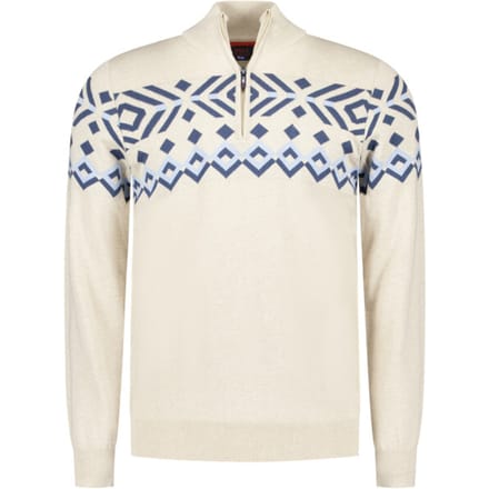 NZA - Ecru katoenen half zip trui