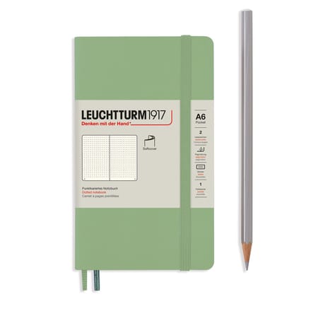 Leuchtturm1917 A6 Pocket Notitieboek dotted Softcover Sage