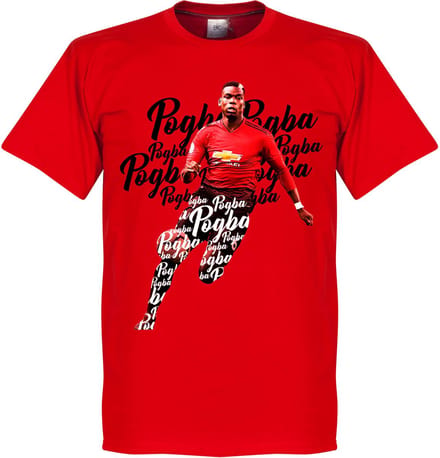 Pogba Script T-Shirt - Rood - Kinderen - 116