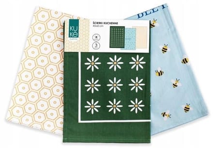 Theedoekdoekenset Bee Happy - 3-delig - 40x60 cm