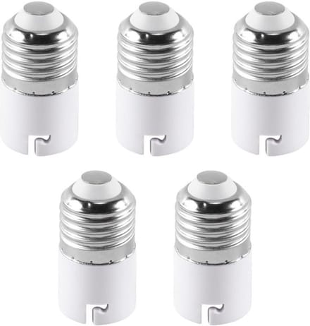 Allecto - E27 naar B22 Lamp Socket Adapter - Veilig en Duurzaam - 5