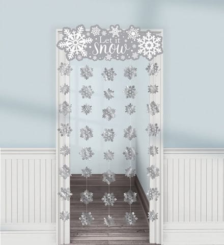Door Curtain Let it Snow 190 x99 cm