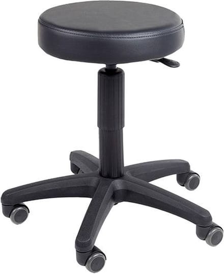 Lage Werkstoel model 434 met glijdoppen