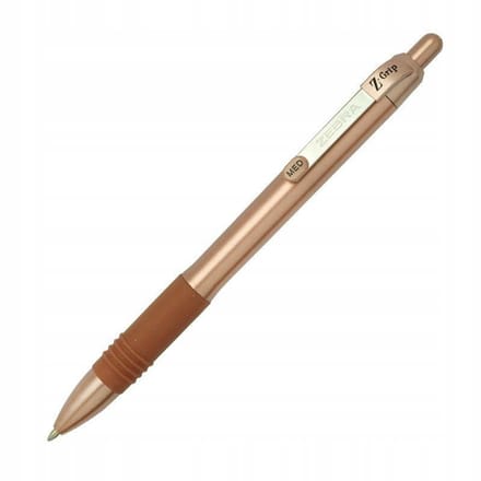 Zebra Z-Grip Smooth Rollerball Pen - Rose Goud, Blauwe Inkt
