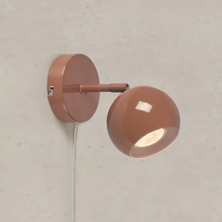 Markslöjd Wandlamp Pop, bruin, breedte 10 cm, metaal