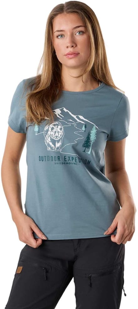 Swedemount Forest Tee – Dames T-shirt met korte mouw – Maat 44