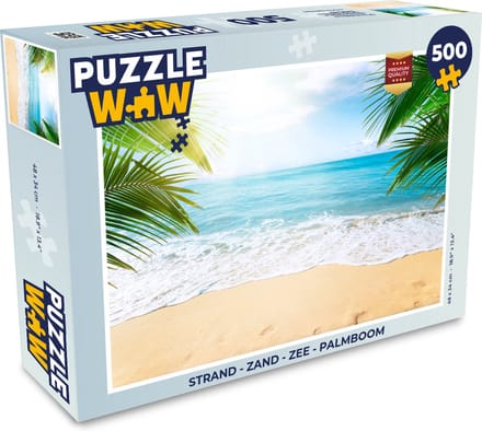 Puzzel Strand - Zand - Zee - Palmboom - Legpuzzel - Puzzel 500 stukjes